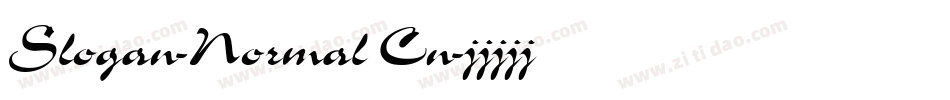 Slogan-Normal Cn字体转换